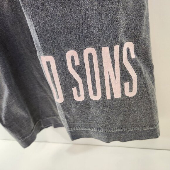 Maui & Sons Mens Tank Top Vintage 90s Faded Black Wraparound Logo - Picture 4 of 9